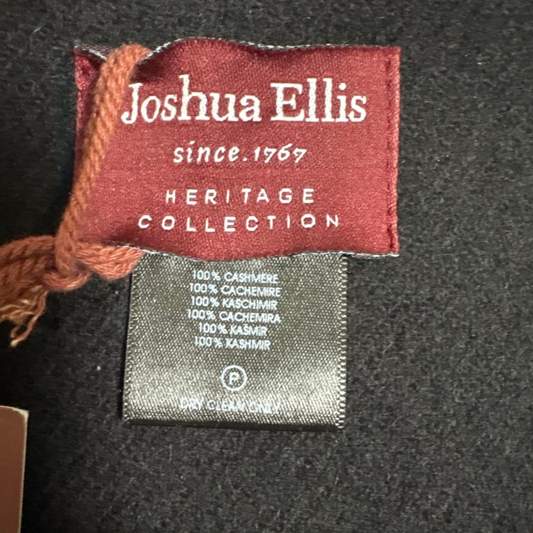 【Joshua Ellis】 ジョシュア エリス カシミヤ マフラー ブラック