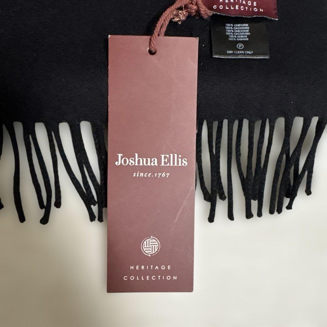 【Joshua Ellis】 ジョシュア エリス カシミヤ マフラー ブラック