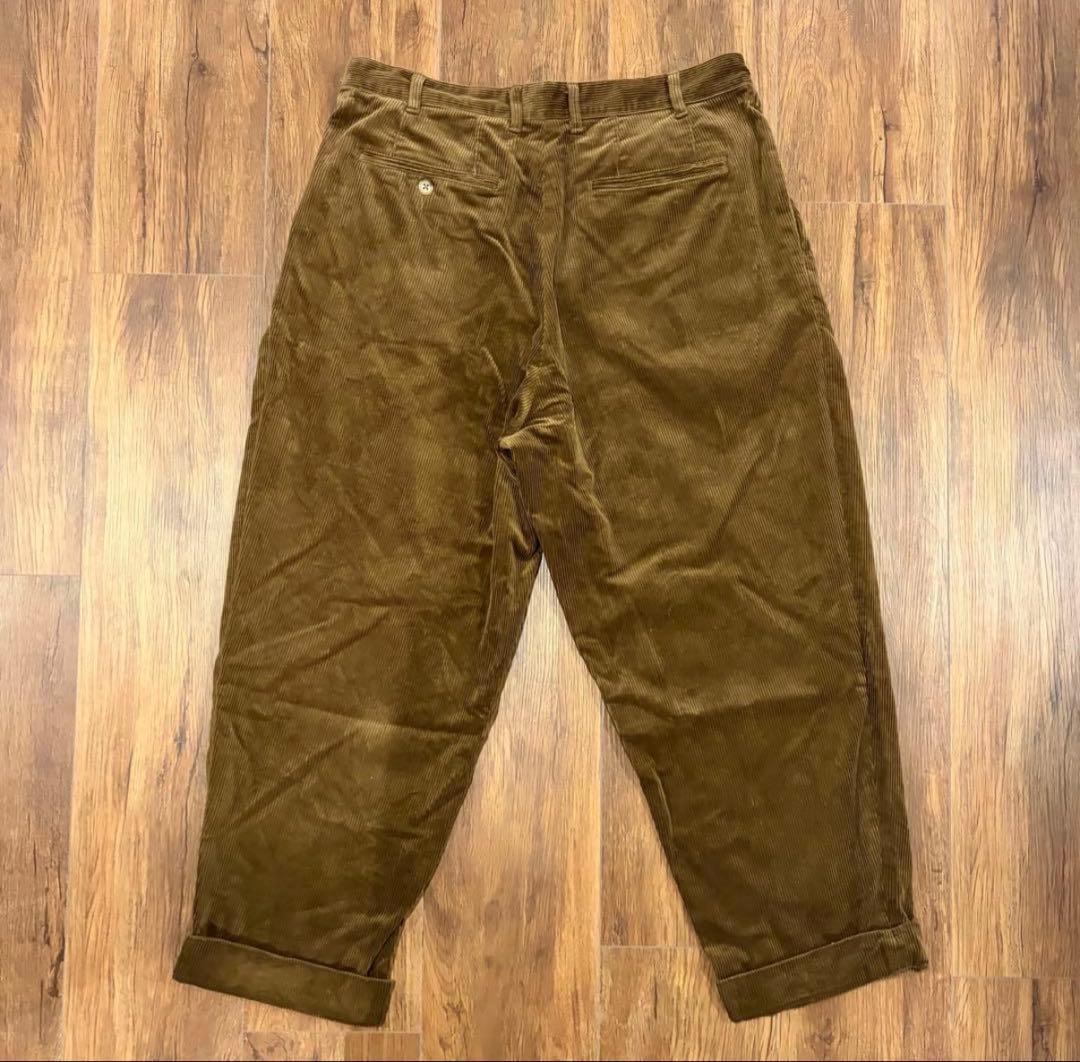 パンツ BEAMS PLUS 2 Pleats Tapered Corduroy