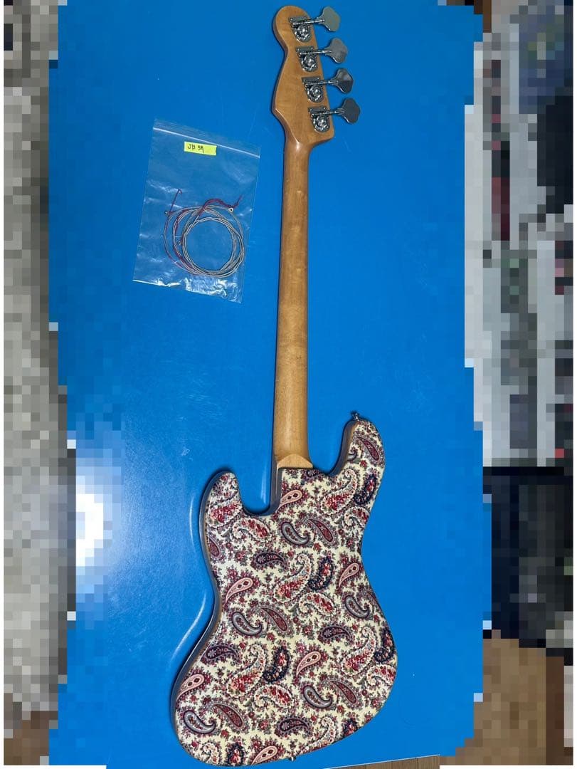 POS ジャズベースタイプ ペイズリー ジャンク リフィニッシュ