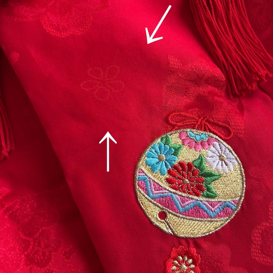 七五三 3歳 被布 着物 絹 三歳 赤 ピンク 753 子供着物 パステルカラー