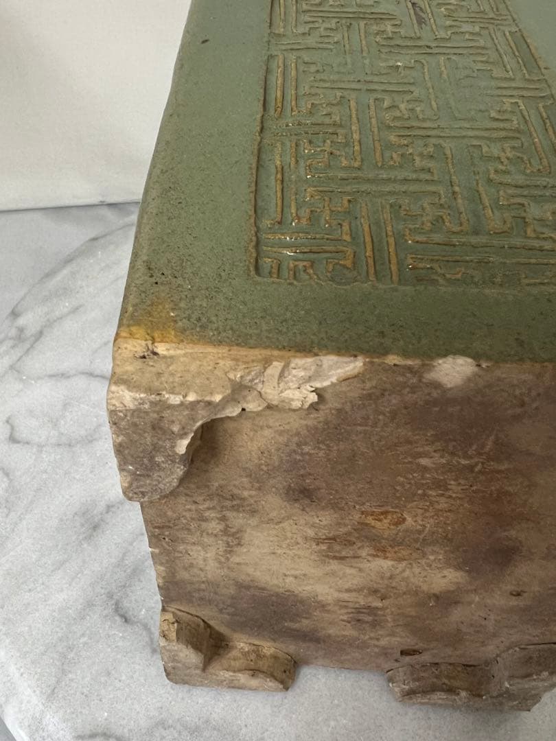 中国古美術　宋時代　緑釉壺　物入れ 倉庫整理品　W77-0