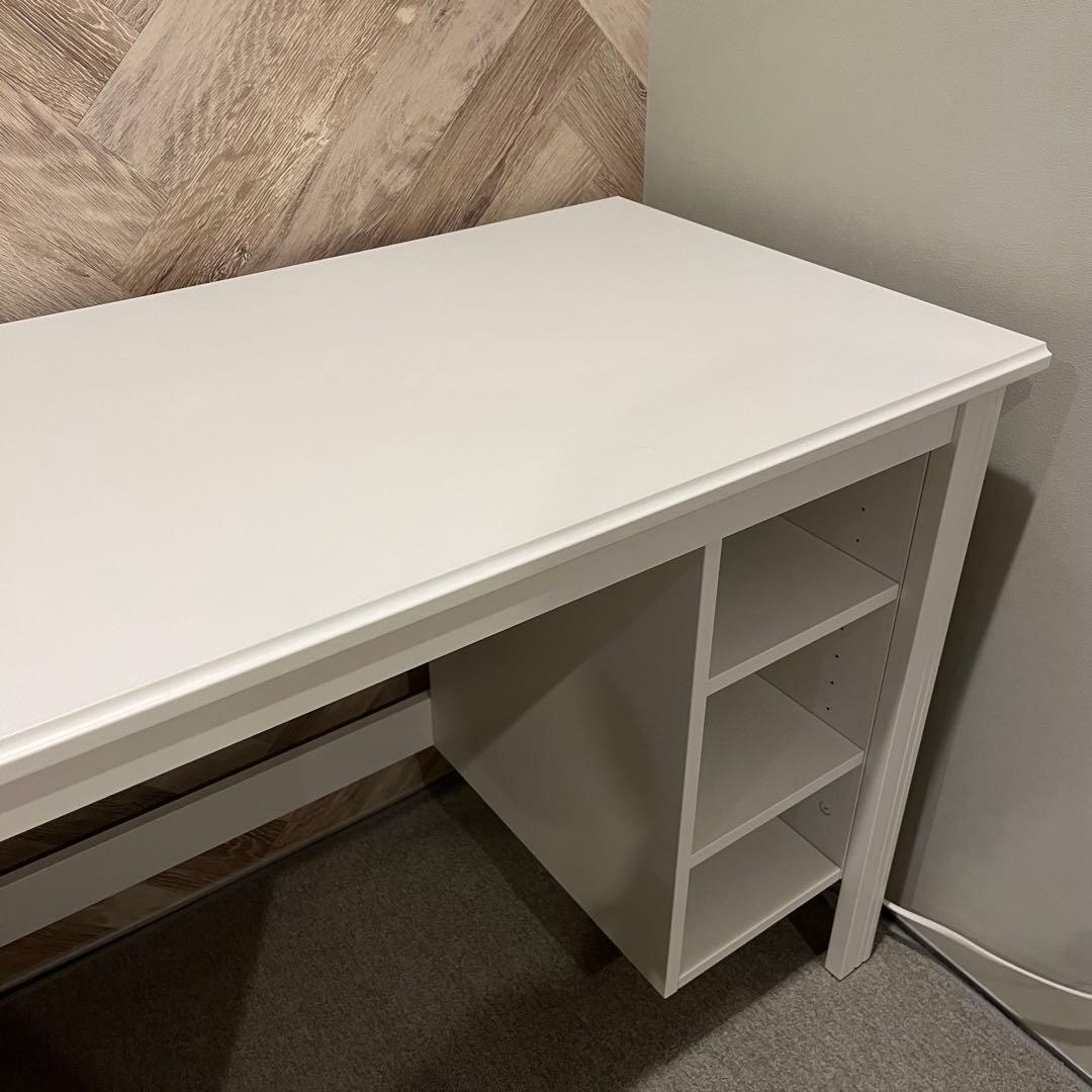 【IKEA】 ブルサリ デスク ホワイト