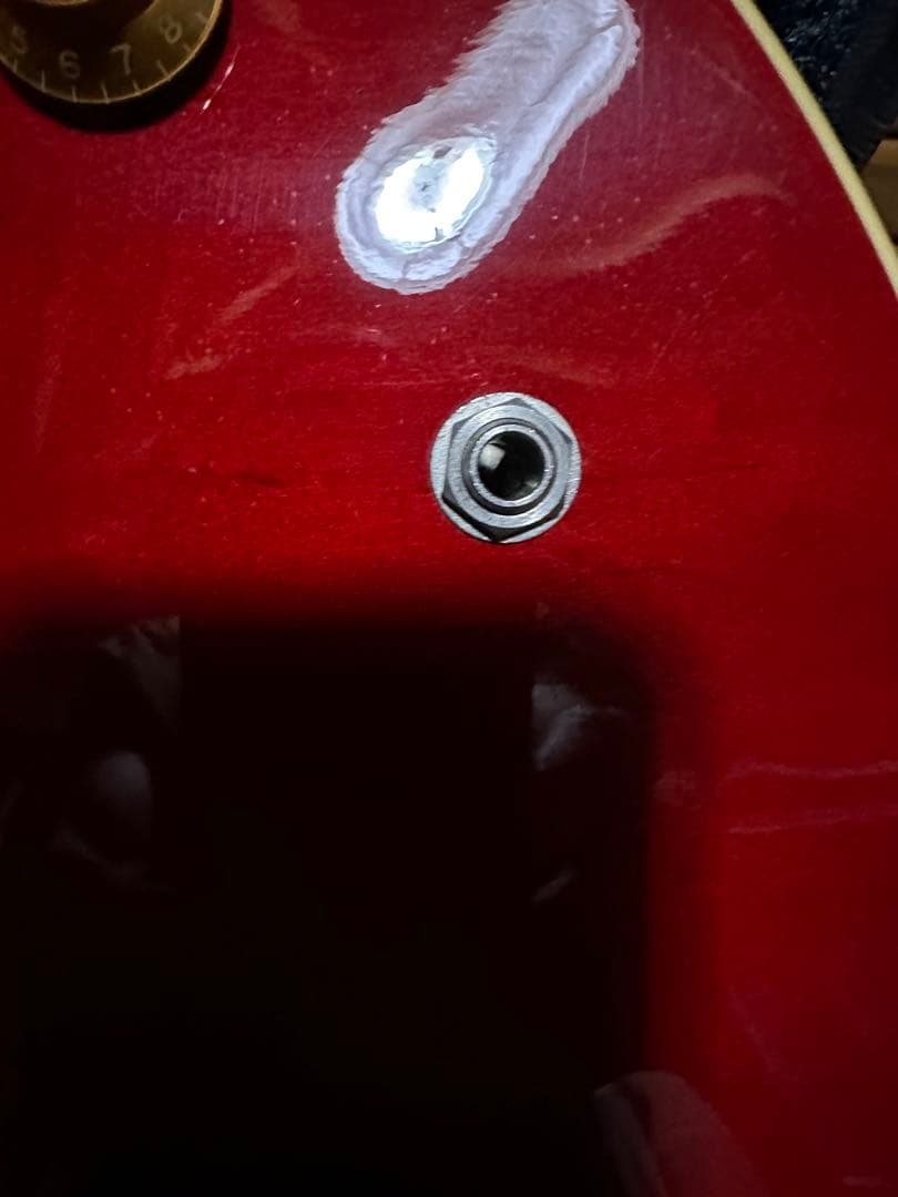 HISTORY セミアコースティックギター 赤