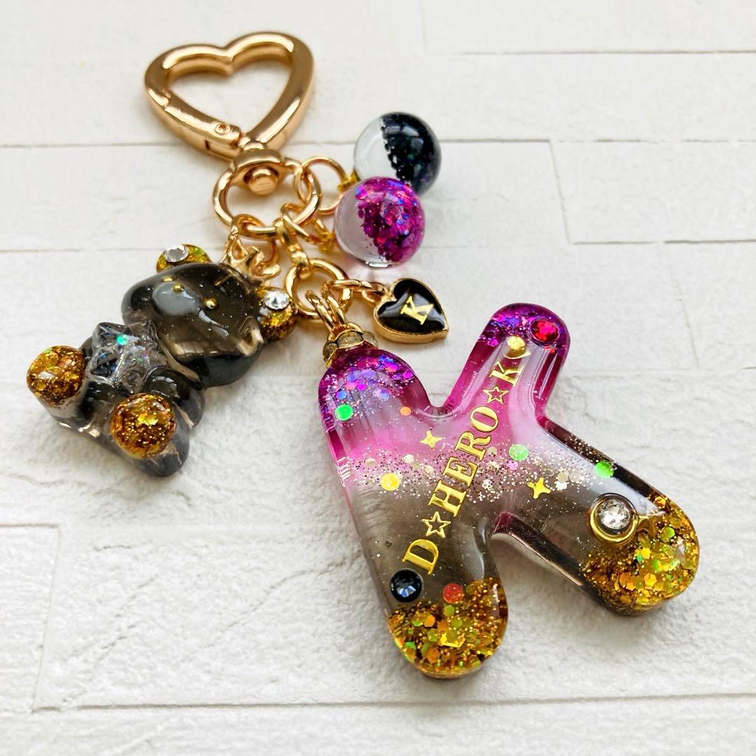 タカママページ　名入れチャーム　レジンキーホルダー5点