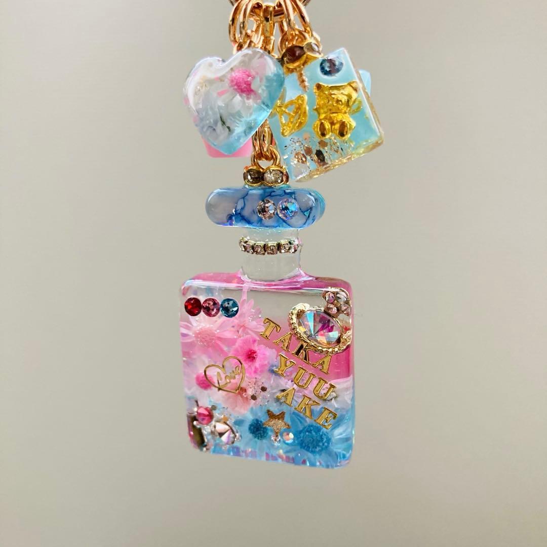 タカママページ　名入れチャーム　レジンキーホルダー5点