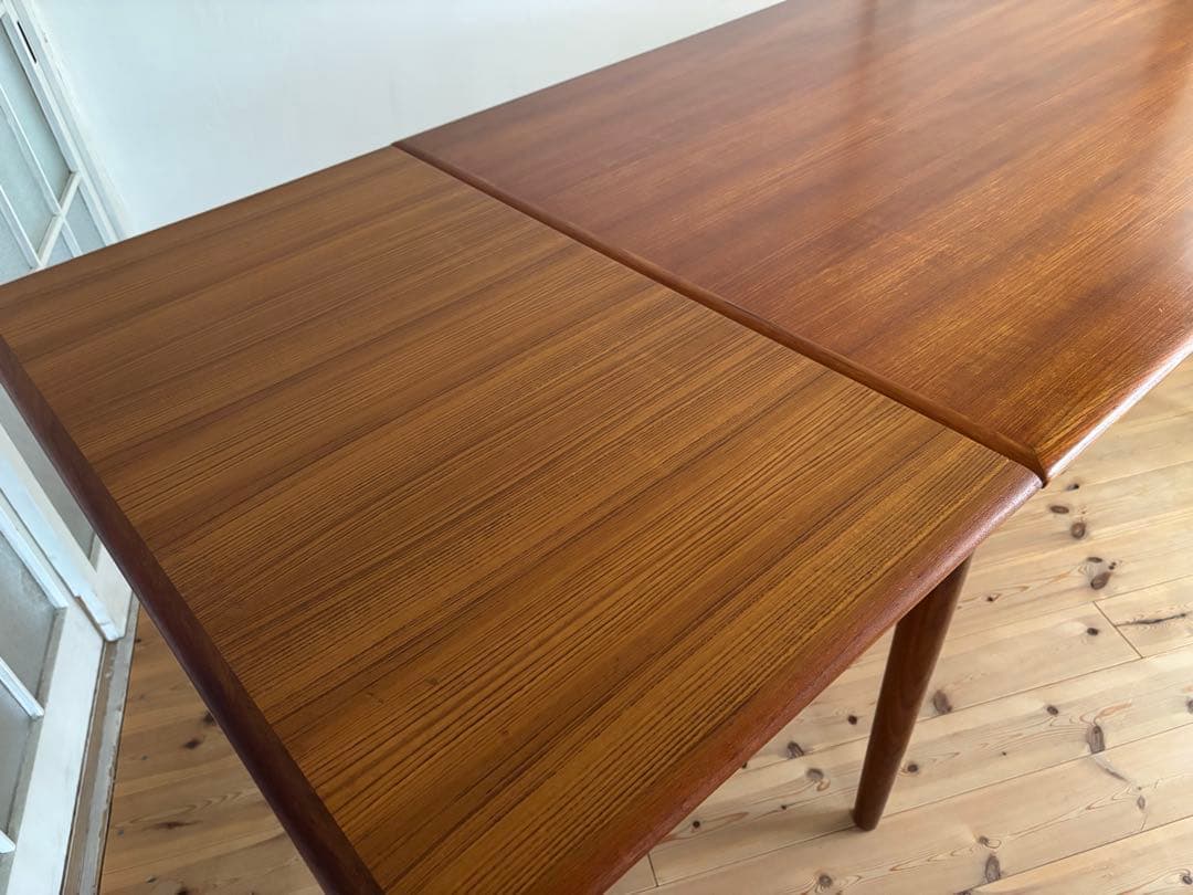 北欧ヴィンテージ　デンマーク　チーク　ドローリーフテーブル