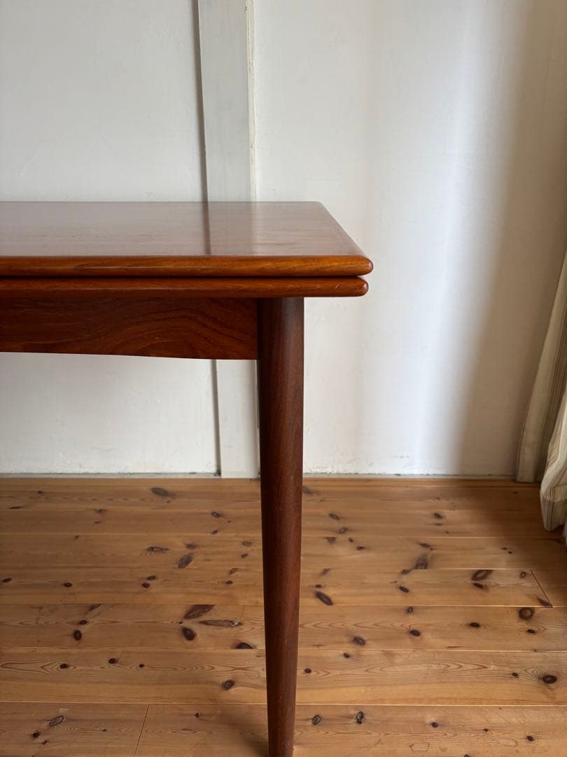 北欧ヴィンテージ　デンマーク　チーク　ドローリーフテーブル