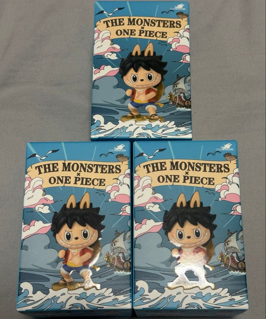 【海外限定】POPMART ワンピース LABUBU フィギュア 3個セット