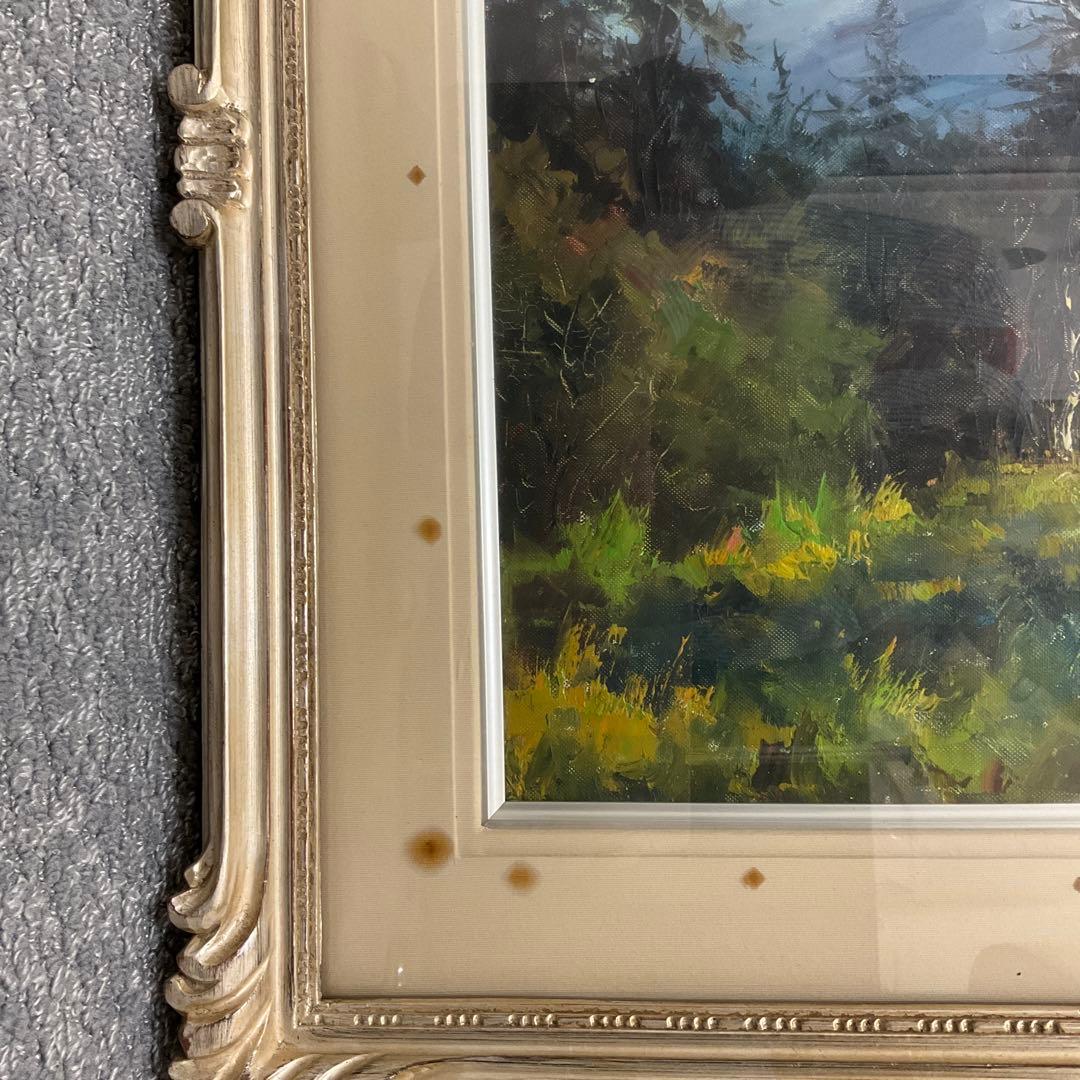 森田秀和 「志賀高原」F10号　額縁入り　額縁用箱付き