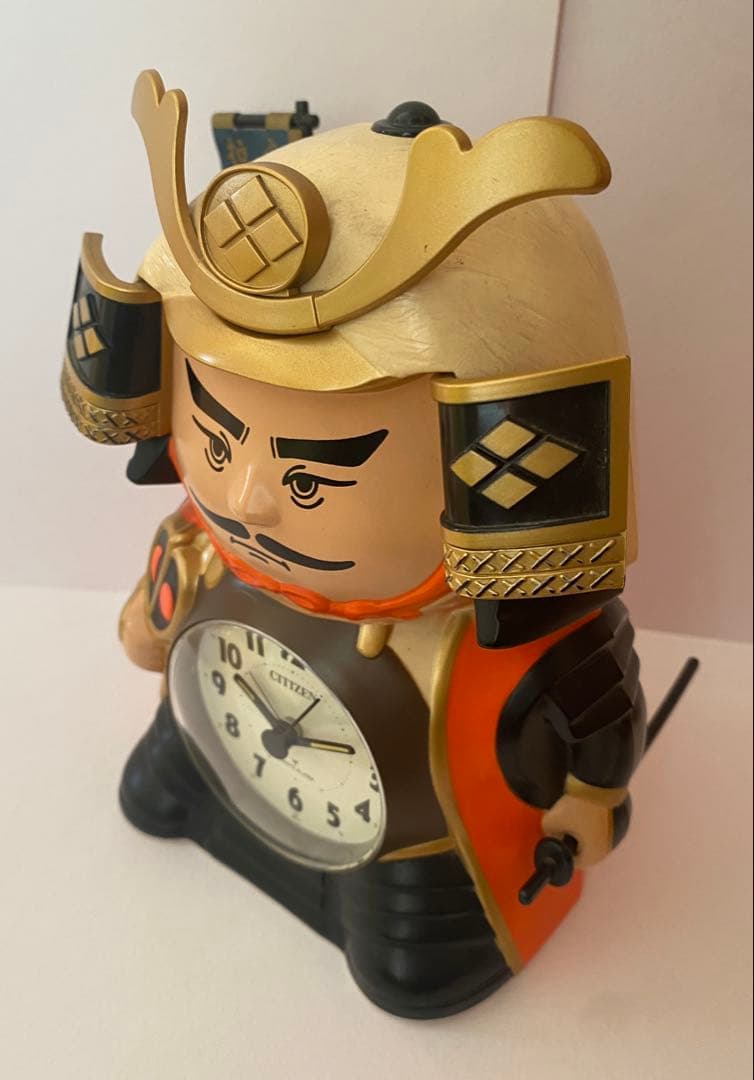 シチズン 信玄くん 目覚まし時計 おしゃべり 完品 動作品 当時物 昭和 レトロ