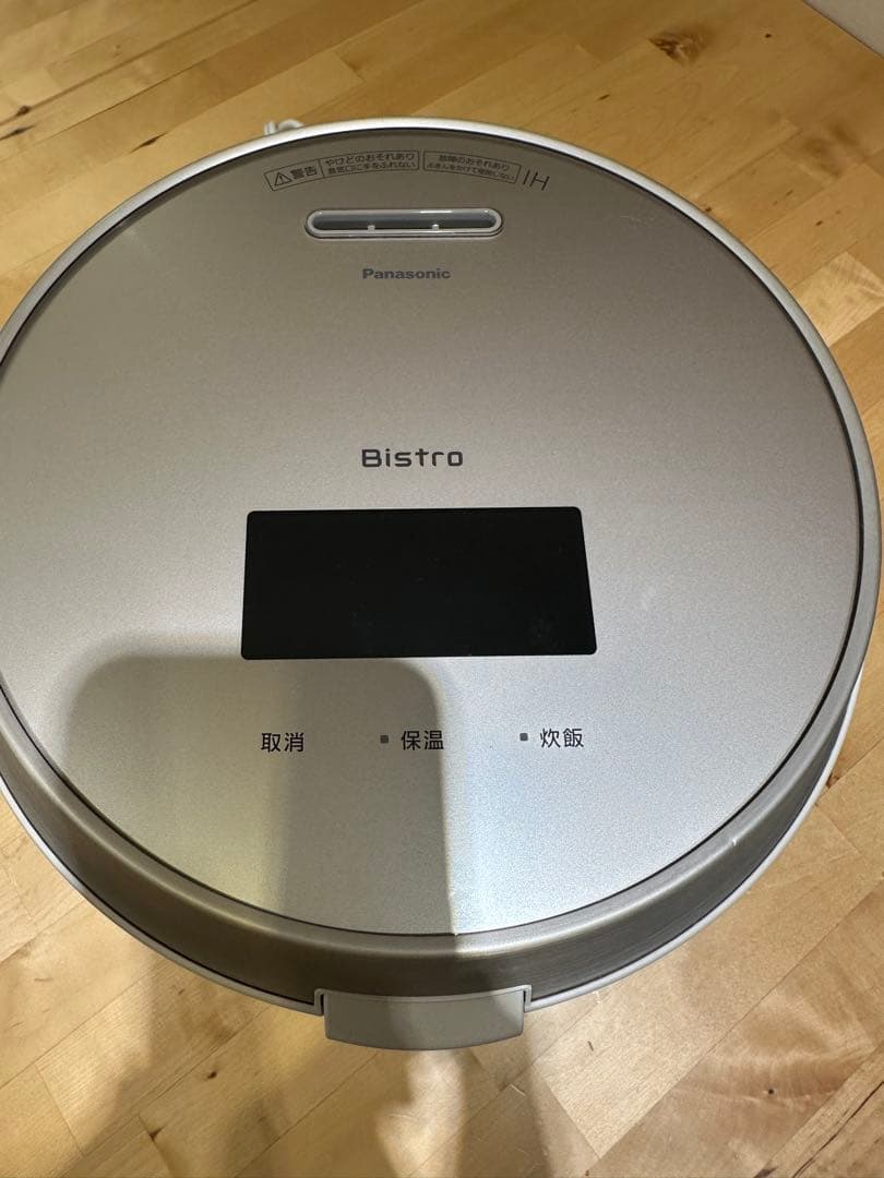 【ジャンク品】Panasonic Bistro 炊飯器 5合 シルバー
