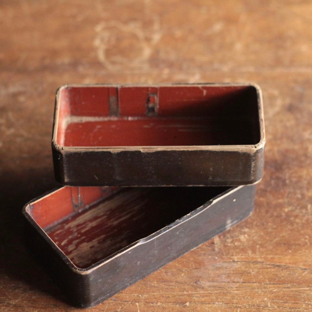 古い 木箱 弁当箱 古道具 アンティーク オブジェ