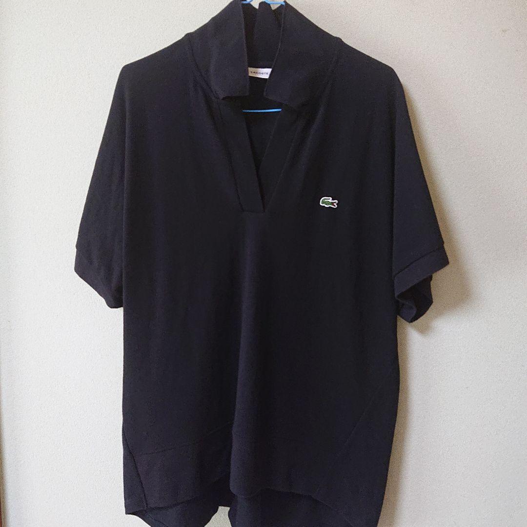 LACOSTE ラコステ スキッパー ネック ポロシャツ ブラック