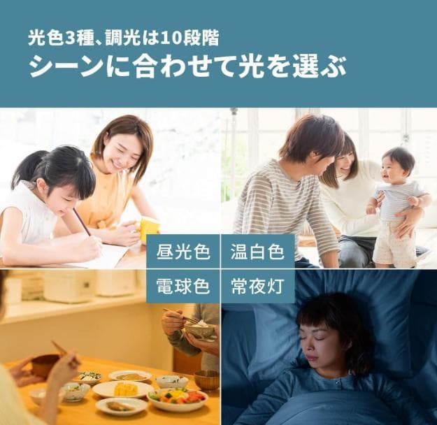 【暑さ、光熱費対策に！】LEDシーリングファンライト ブラック 1台