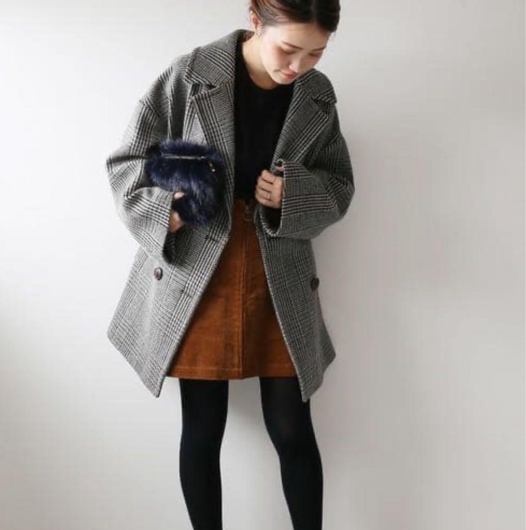 【美品】ジャーナルスタンダードレリューム　ダブルチェックコート