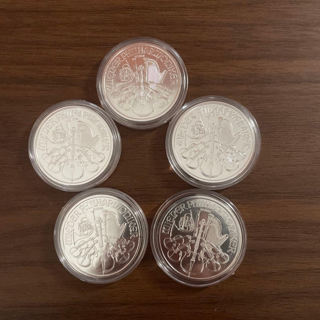 2013年 オーストリア「ウィーン・フィルハーモニー」1オンス 銀貨5枚セット