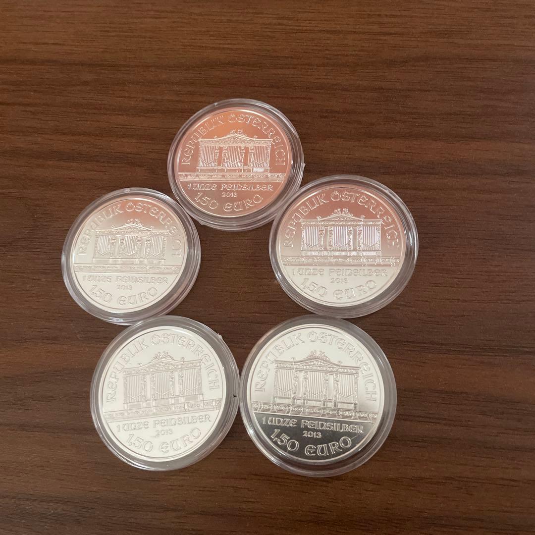 2013年 オーストリア「ウィーン・フィルハーモニー」1オンス 銀貨5枚セット