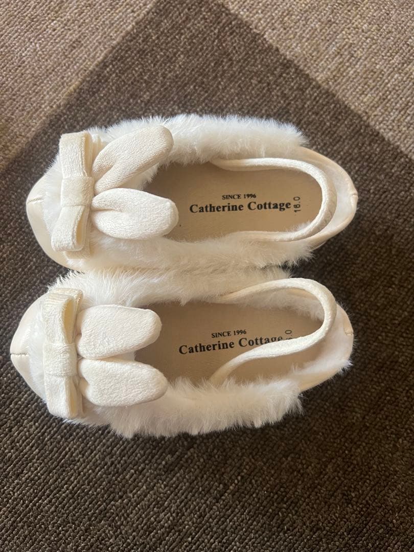 七五三用衣装と靴 ピンクでお花柄刺繍キャサリンコテージ　100センチ　つけ毛付き