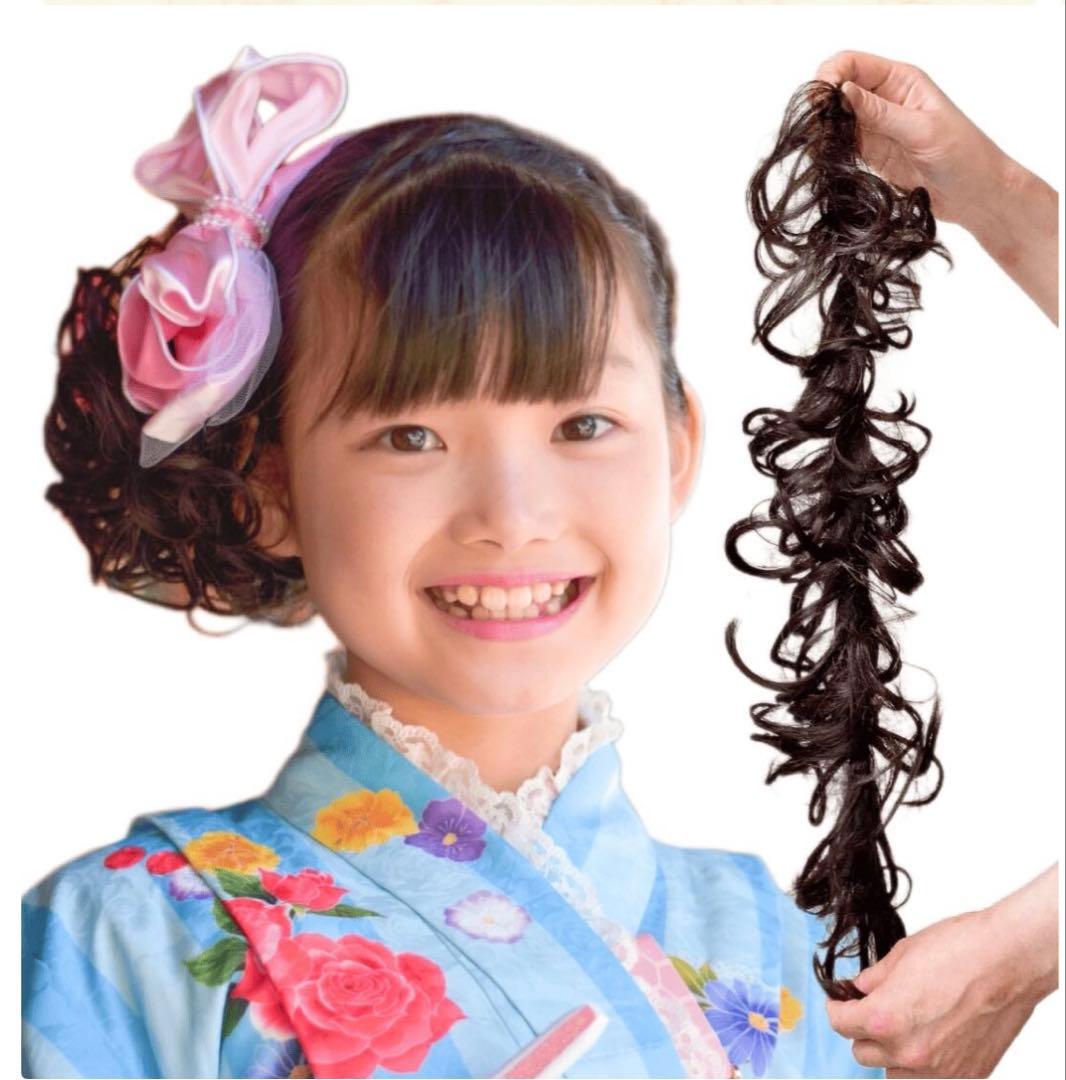 七五三用衣装と靴 ピンクでお花柄刺繍キャサリンコテージ　100センチ　つけ毛付き