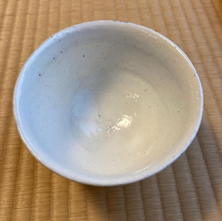 未使用品 唐津焼 粉引茶碗 中里忠寛（現 14代中里太郎右衛門）箱有