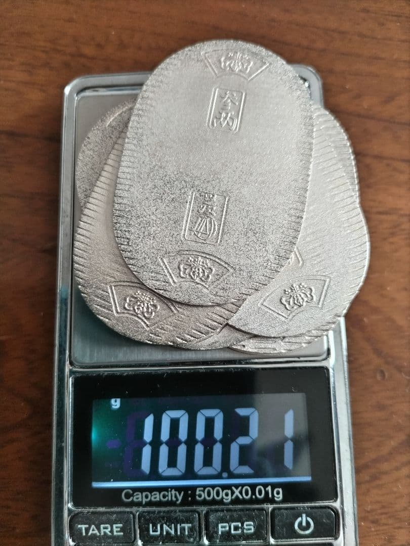 佐川急便　純銀小判5枚（100ｇ）ペーパーケース入