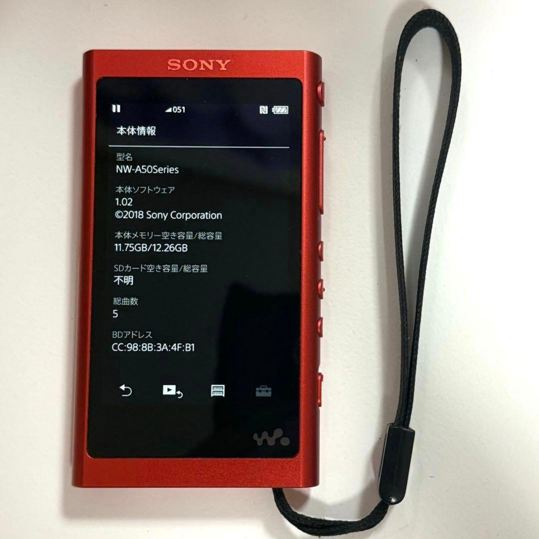 は*読様 SONY WALKMAN NW-A55 16GB トワイライトレッド
