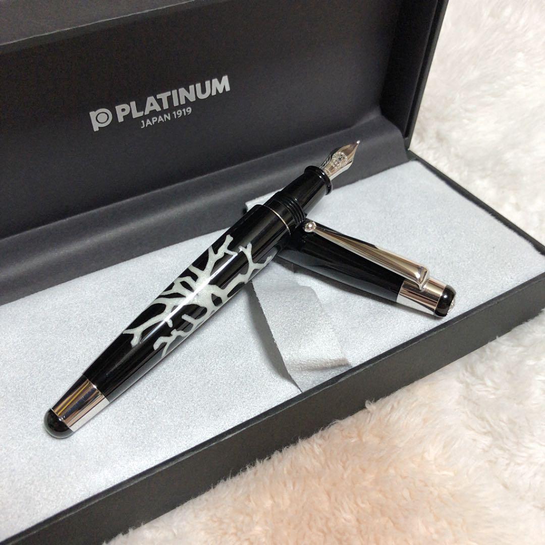 ☆未使用品 シグナム コラーロ 万年筆 ホワイト 18金 ニブF☆