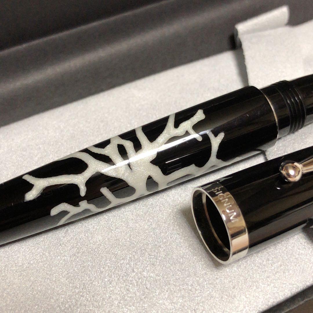 ☆未使用品 シグナム コラーロ 万年筆 ホワイト 18金 ニブF☆