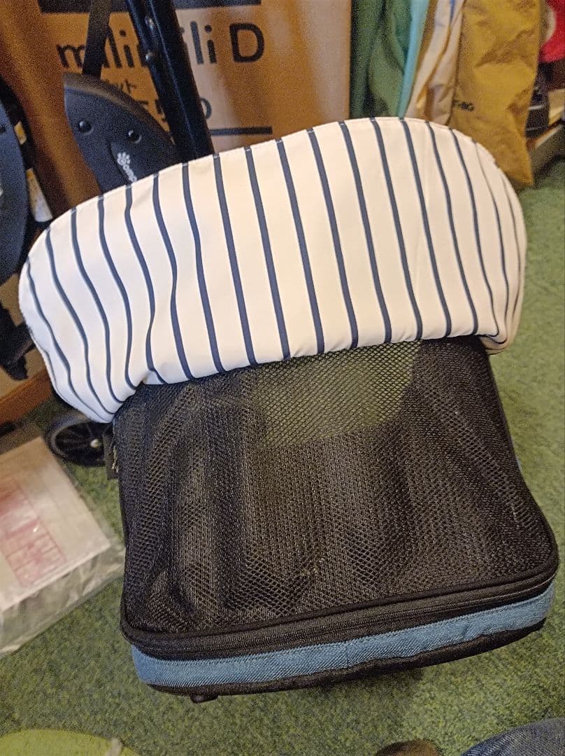 超美品 人気コムペット ミリミリEGロングD デニム 軽量ペットカート② 分離式