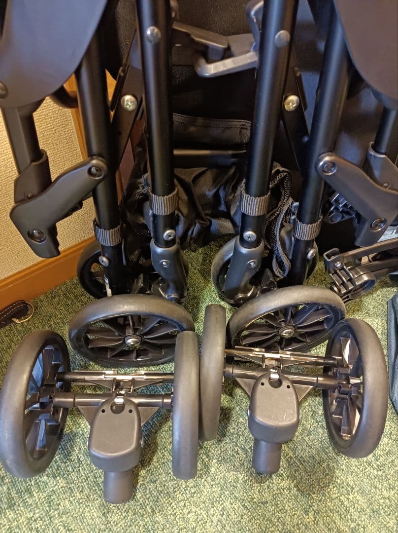 超美品 人気コムペット ミリミリEGロングD デニム 軽量ペットカート② 分離式