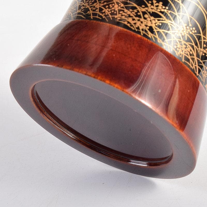 茶道具　中林星山作　秋草鳥蒔絵　茶器　共箱　V　8364