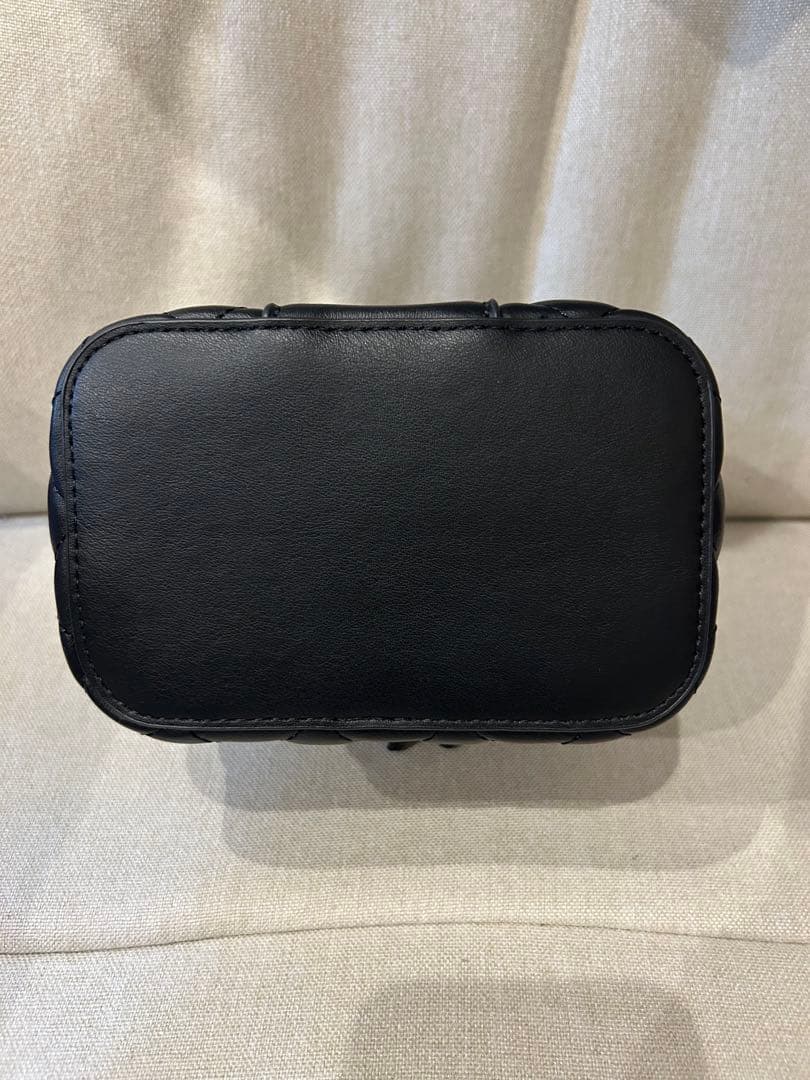 Darich キルティングスクエアミニバッグ　ブラック