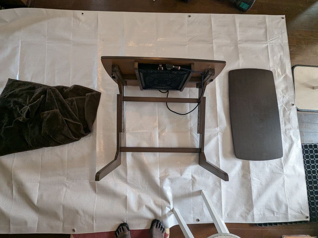 高さ3段階調整 ミニこたつ 幅75×奥行38cm 即決価格