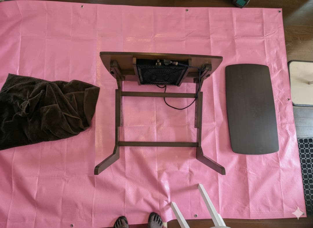 高さ3段階調整 ミニこたつ 幅75×奥行38cm 即決価格