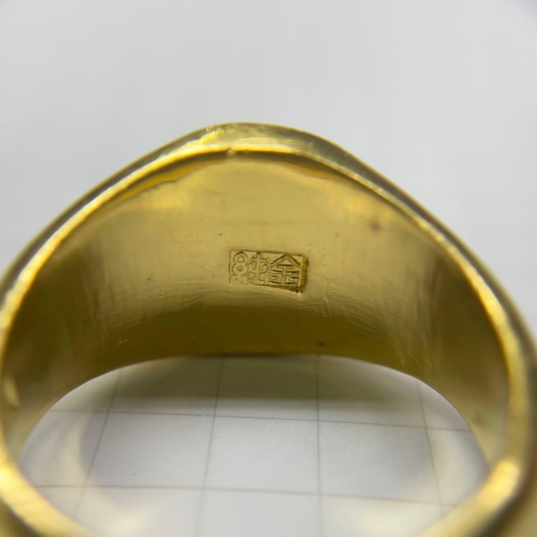 純金 24金 印台リング