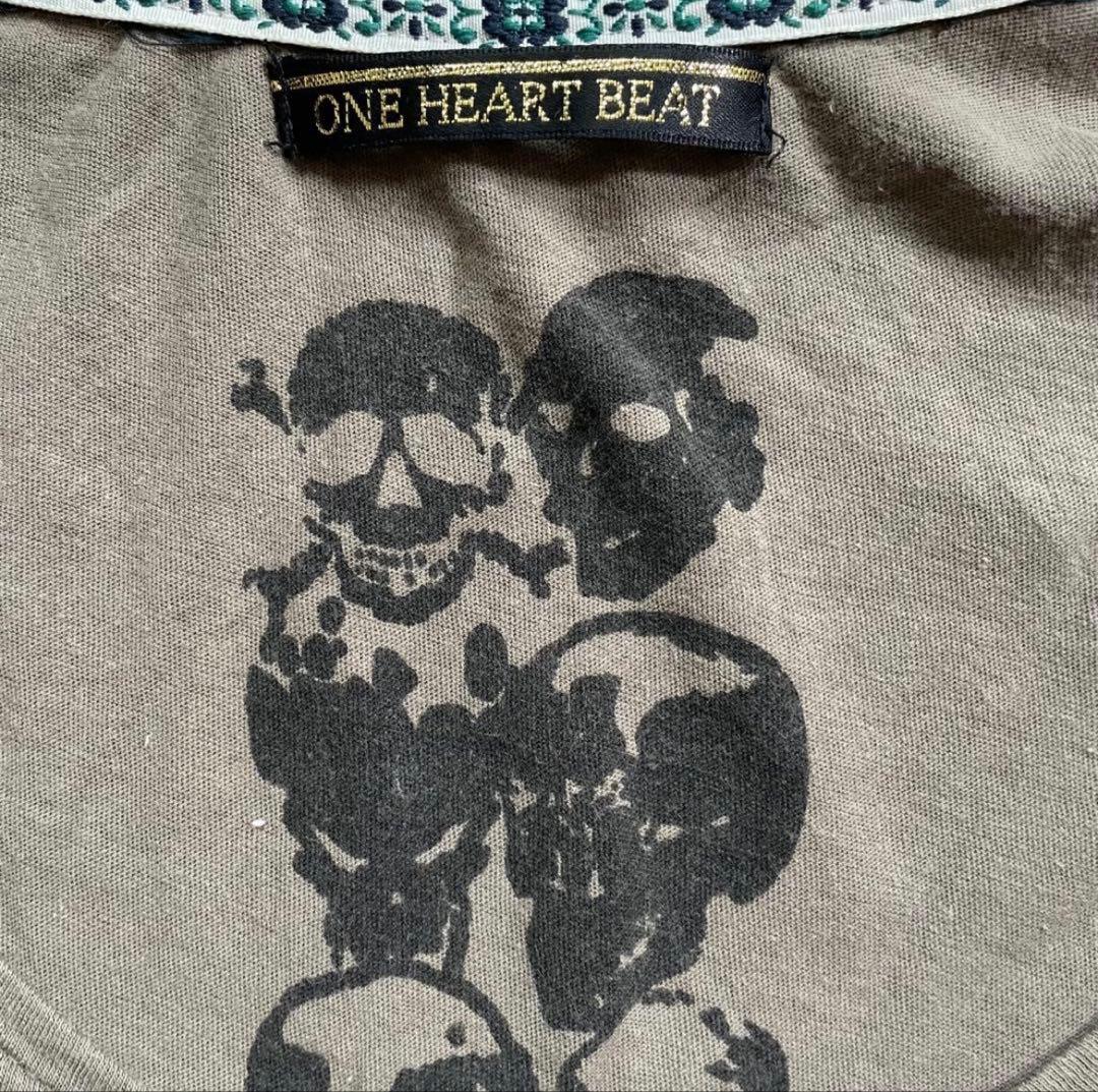 トップス 00s Japanese label back cross skull tee