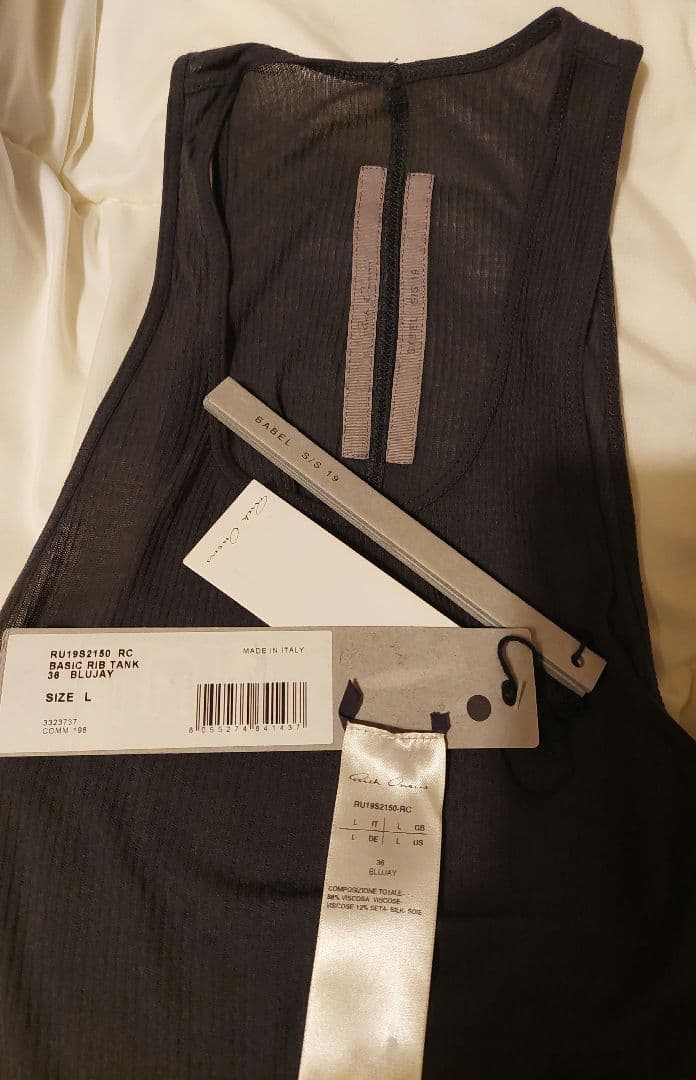 【5日迄のお値下げです】Rick Owens RIB TANK