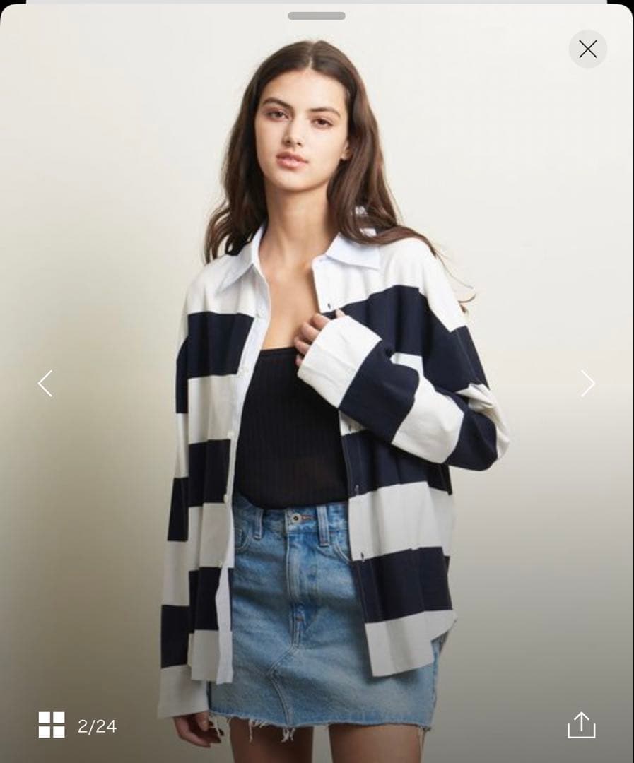 ATTISESSION アティセッション　コットンビックラグビーシャツ