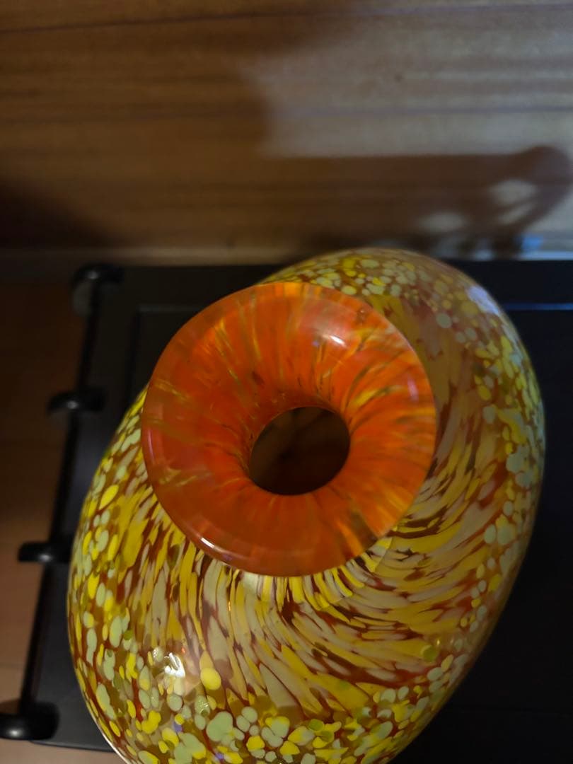 津軽びいどろ　大川薫工房　花瓶