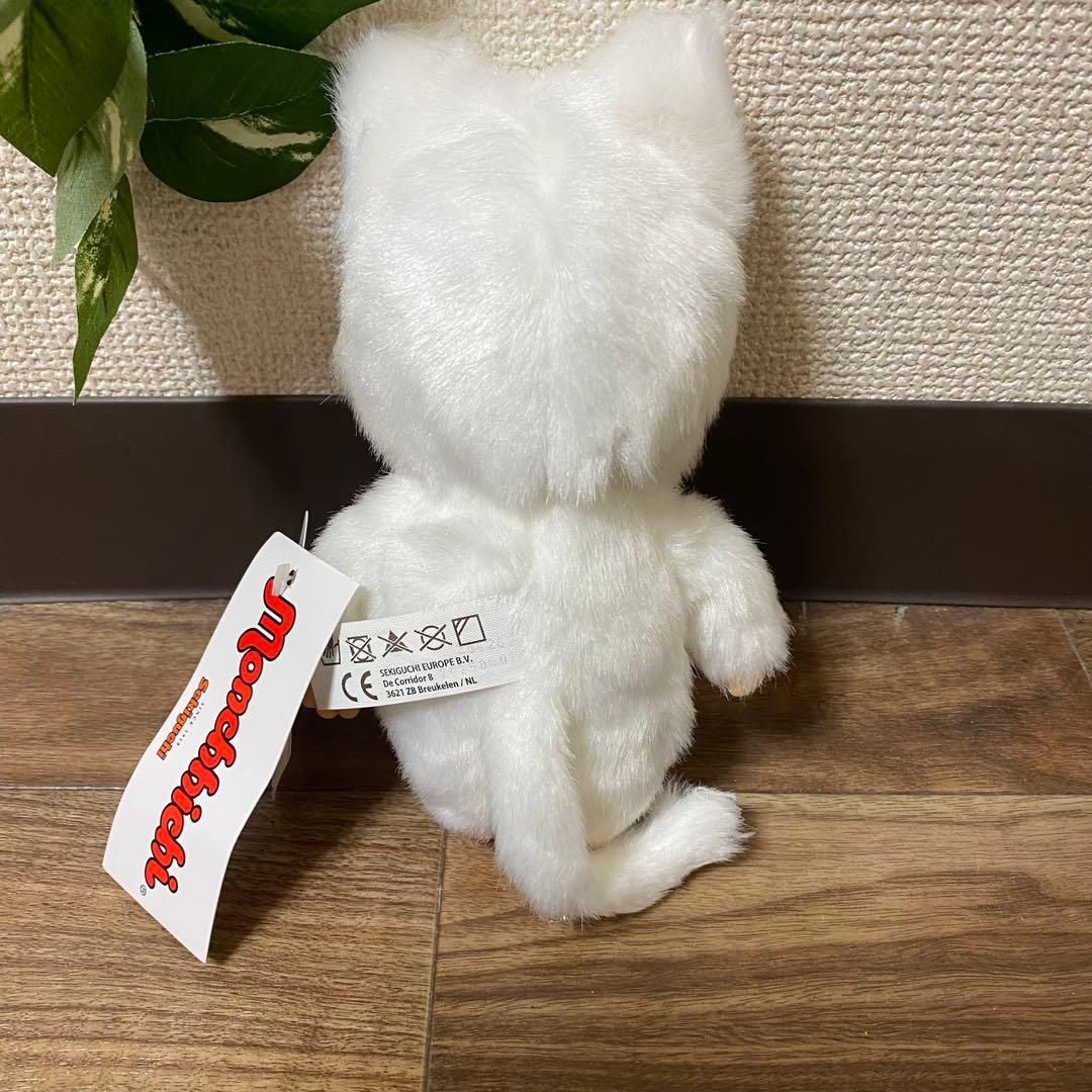 希少•EU限定モンチッチ 白い猫 ぬいぐるみ　セキグチ