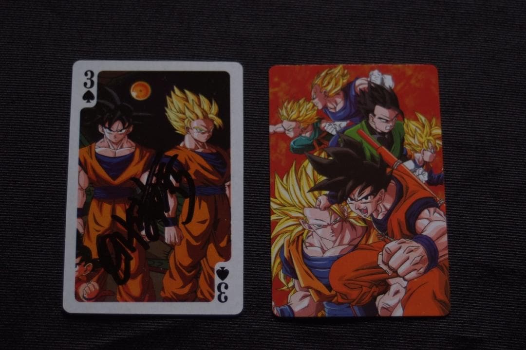 ドラゴンボール・鳥山明氏の直筆サイン入りトランプカード(4)