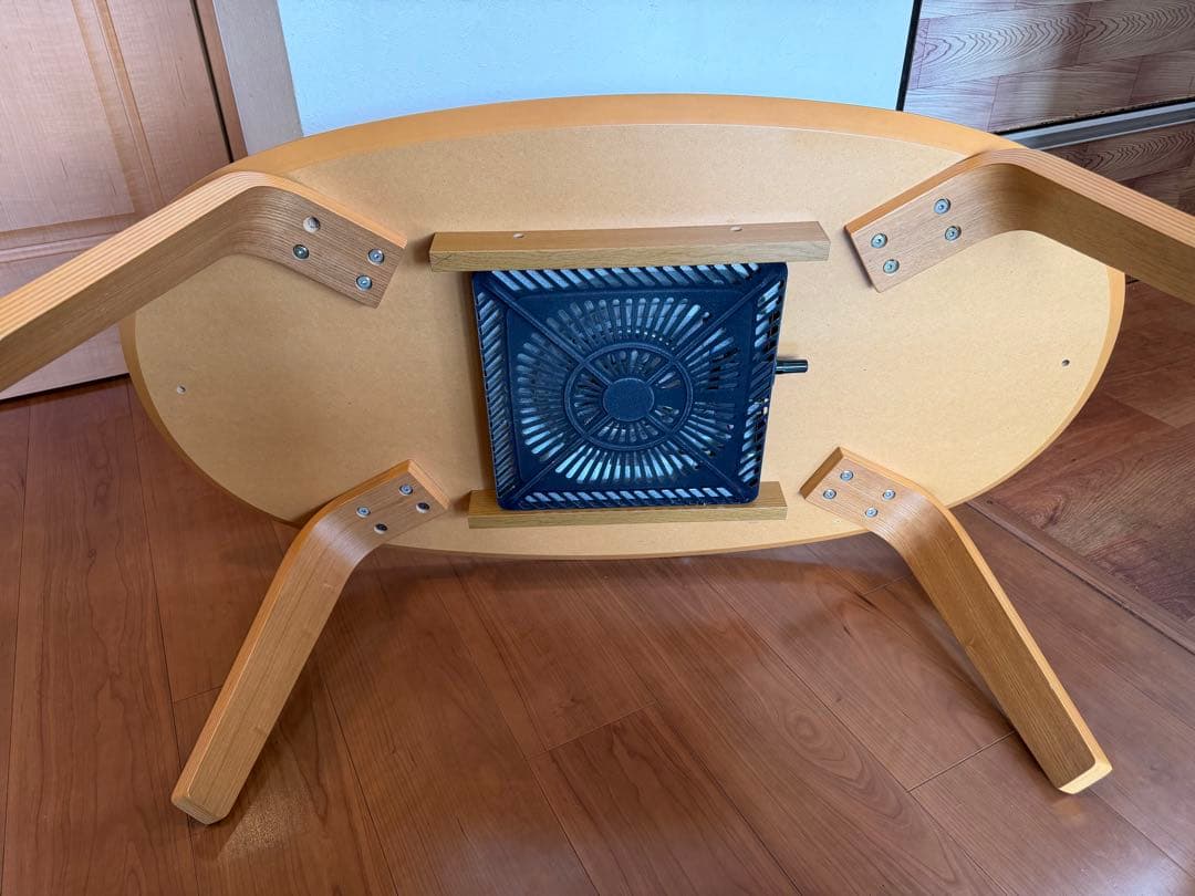 ★うさしのページ【状態良】無印こたつテーブルにもなる楕円形テーブル★