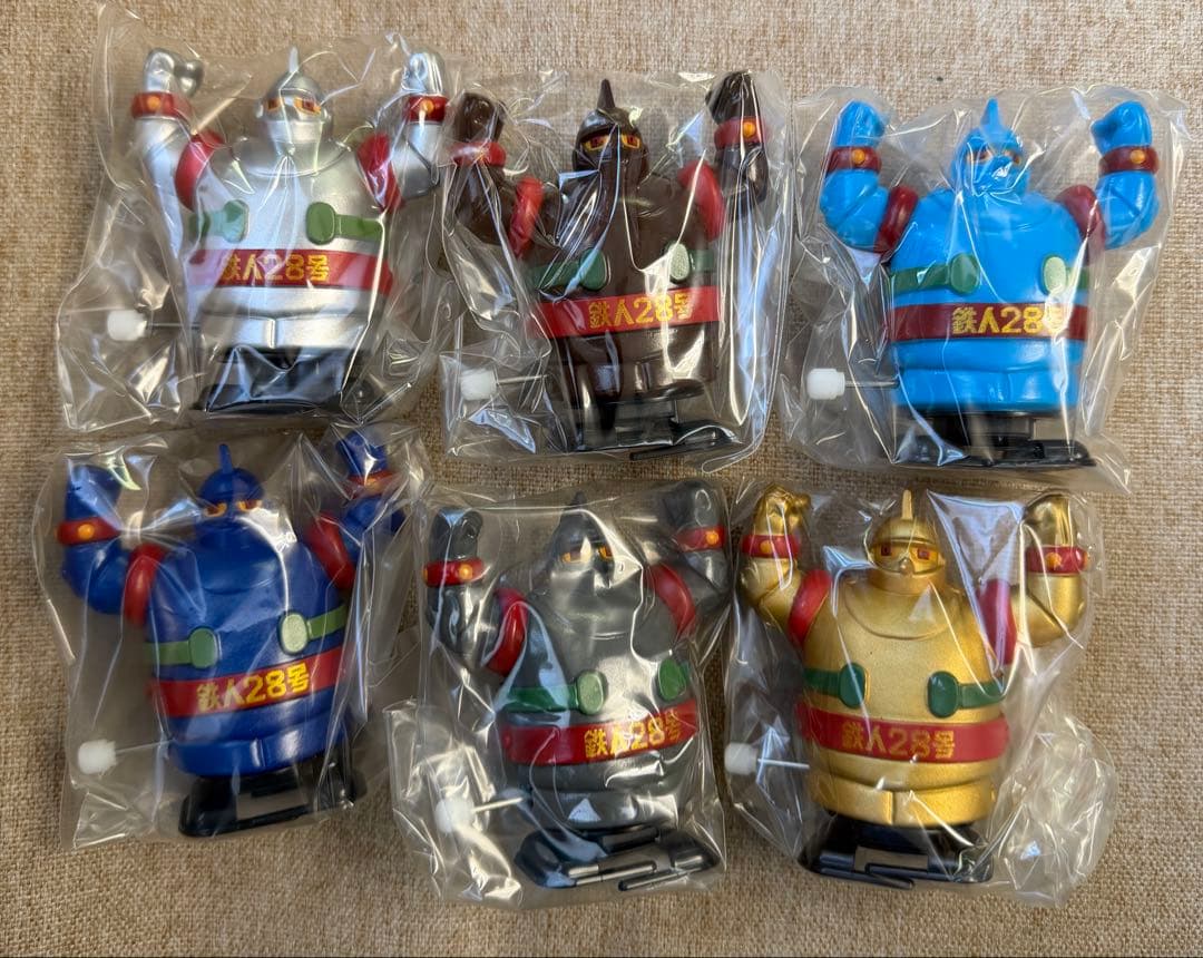 大阪ブリキ　鉄人28号ミニ　フィギュア 6体セット