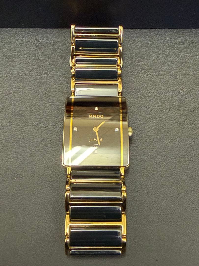 RADO ラドー Jubilé 腕時計 電池交換済 コマ付き ダイヤ セラミック