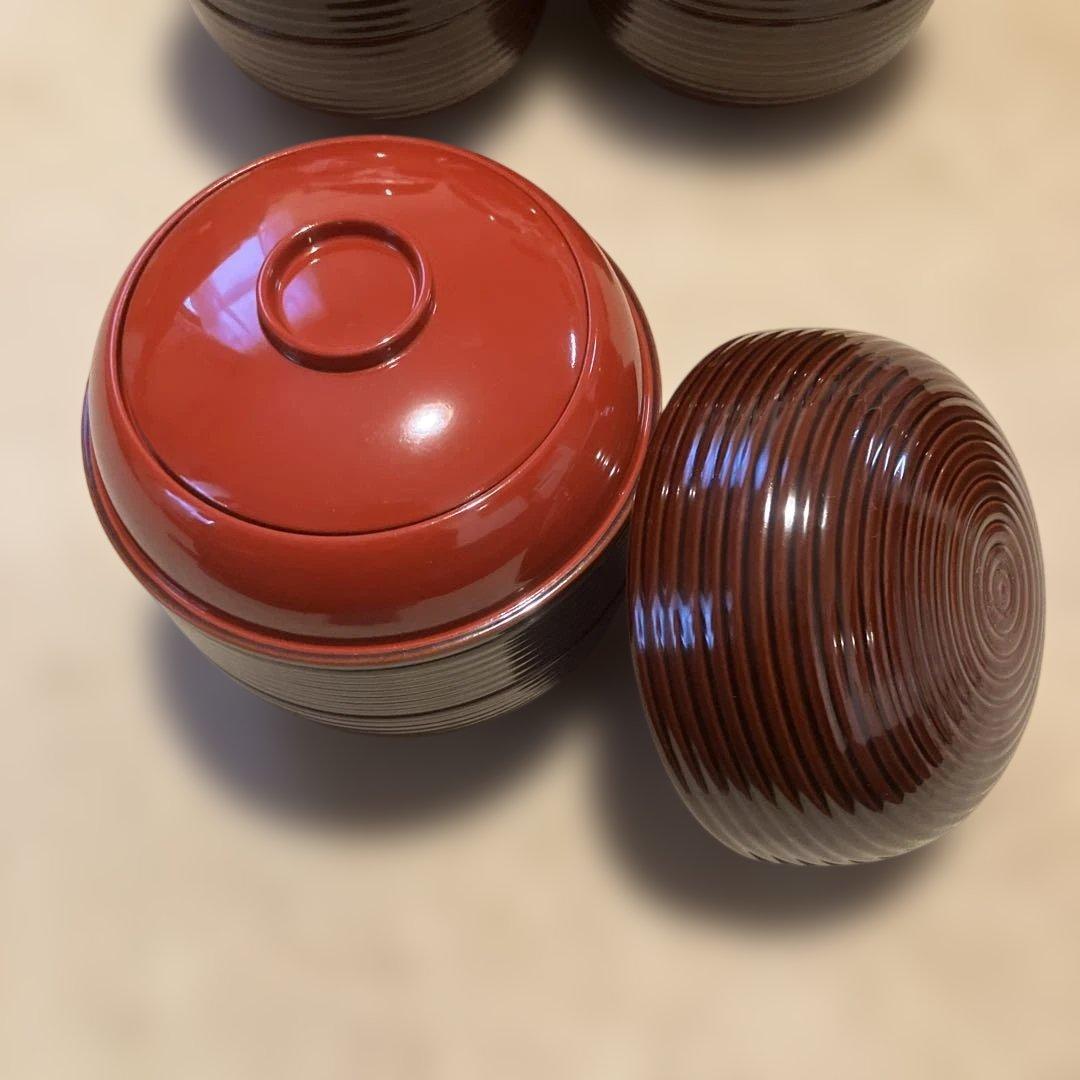 信玄弁当　留塗　懐石道具　三段弁当　６客