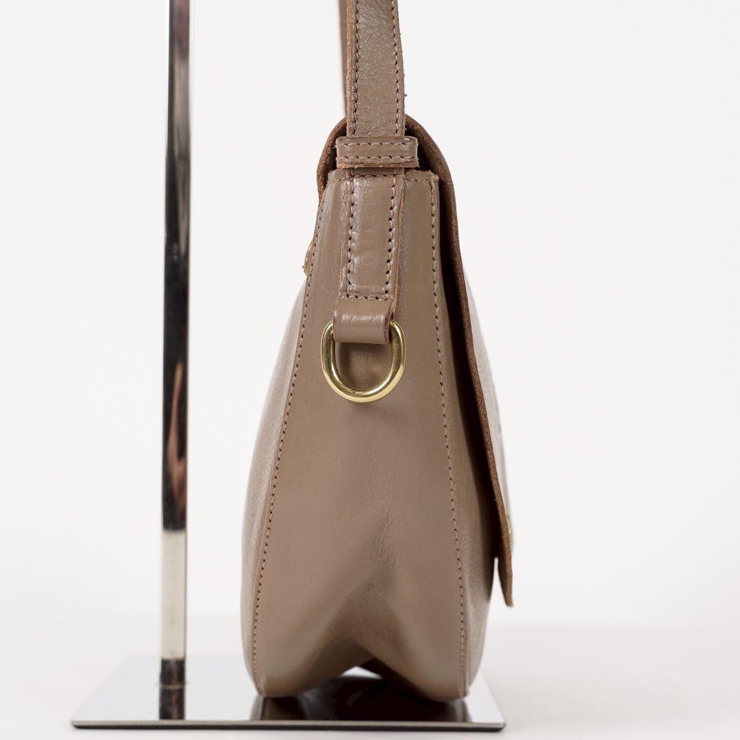 【極美品✨】イルビゾンテ カード付き ショルダーバッグ レザー ブラウン