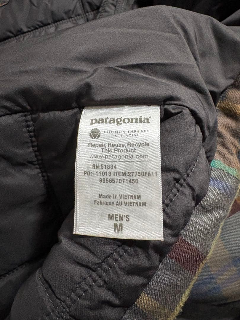 ジャケット・アウター Patagonia hooded quilting check jacket