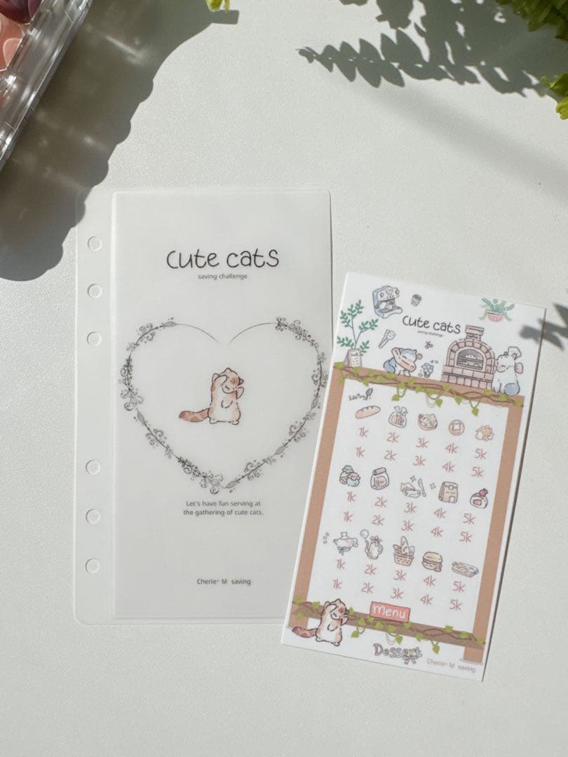 A6 リフィル cute cat saving checksheet 2300円