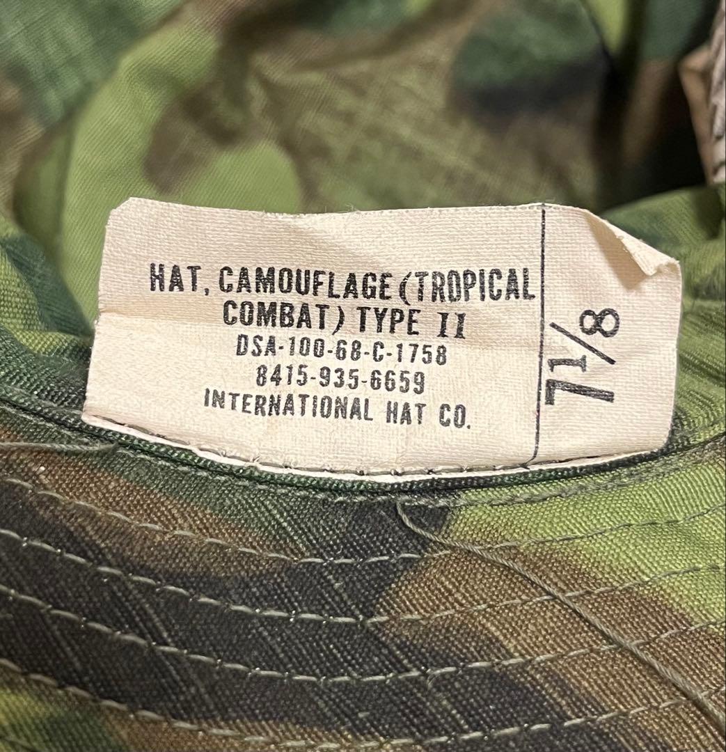 未使用品 米軍実物 60's ERDL ジャングルハット デッドストック